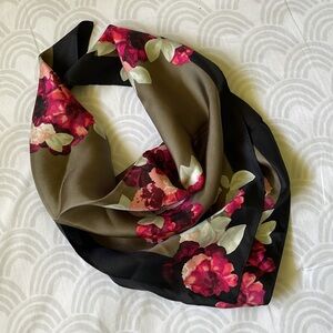 Banana Republic Floral Small Square Scarf